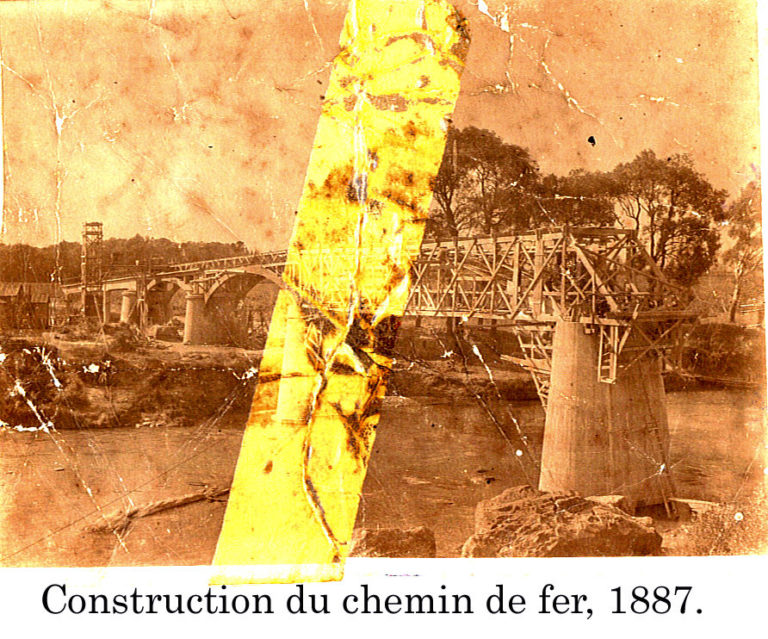 Construction du chemin de fer 1887