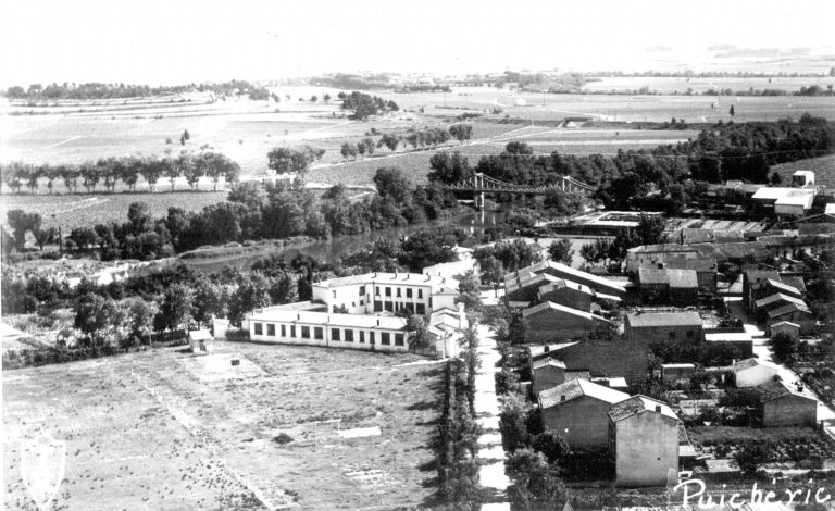 Vue aérienne école